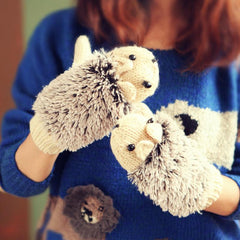 Cute Hedgehog Gloves